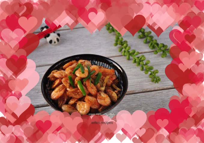 Salt and pepper white shrimp