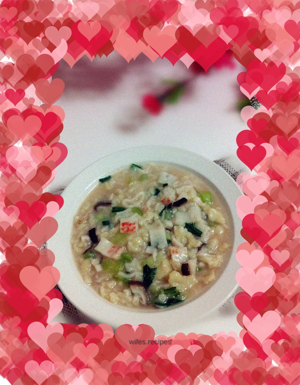 Mushroom and seafood pimple soup