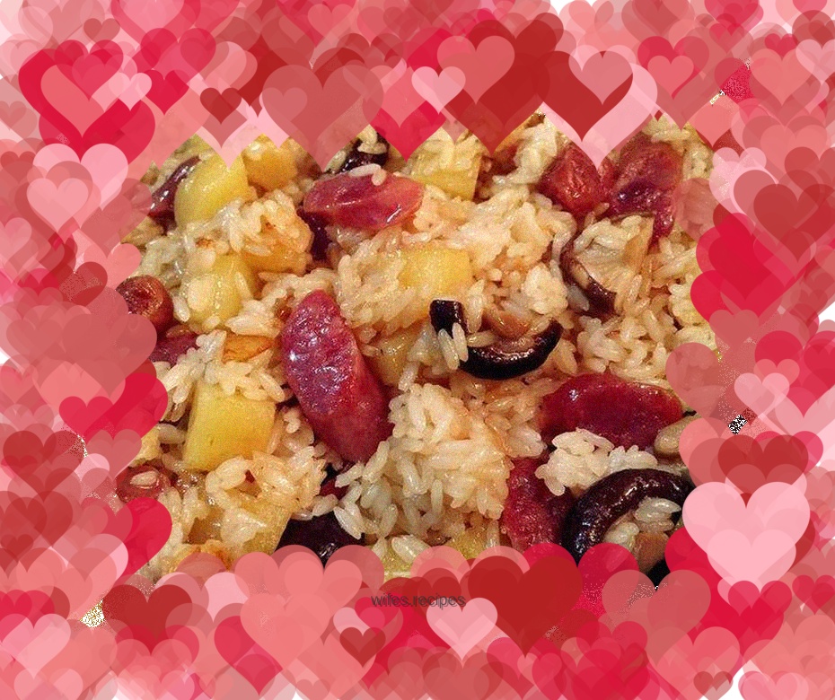 Sausage braised rice