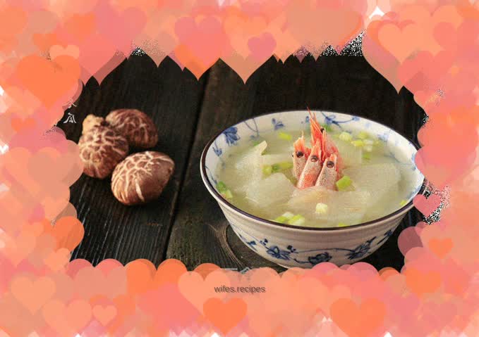 Dried glutinous rice and winter melon