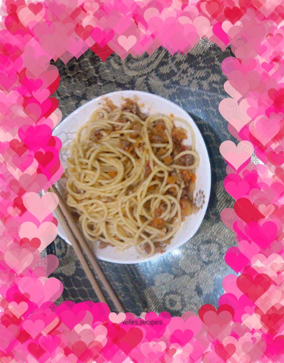 Italian Tomato Bolognese Spaghetti