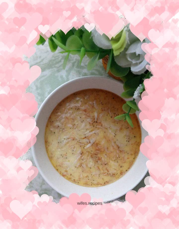 Steamed Egg with Dried Shrimp