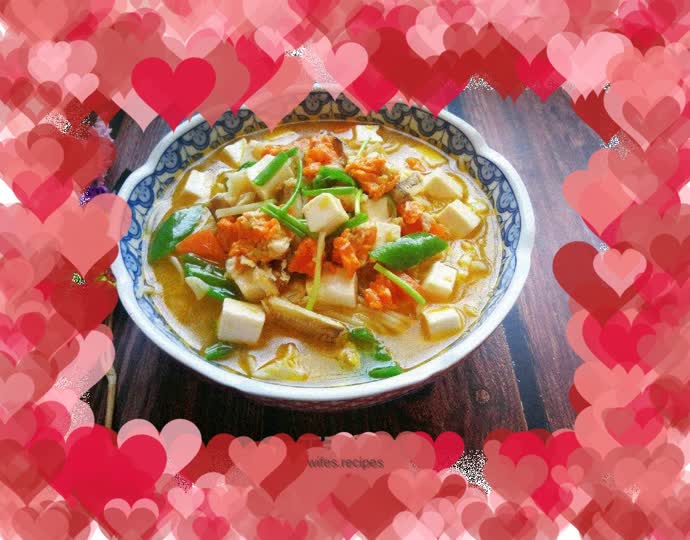 Crab Meal and Tofu Soup Lo Noodles