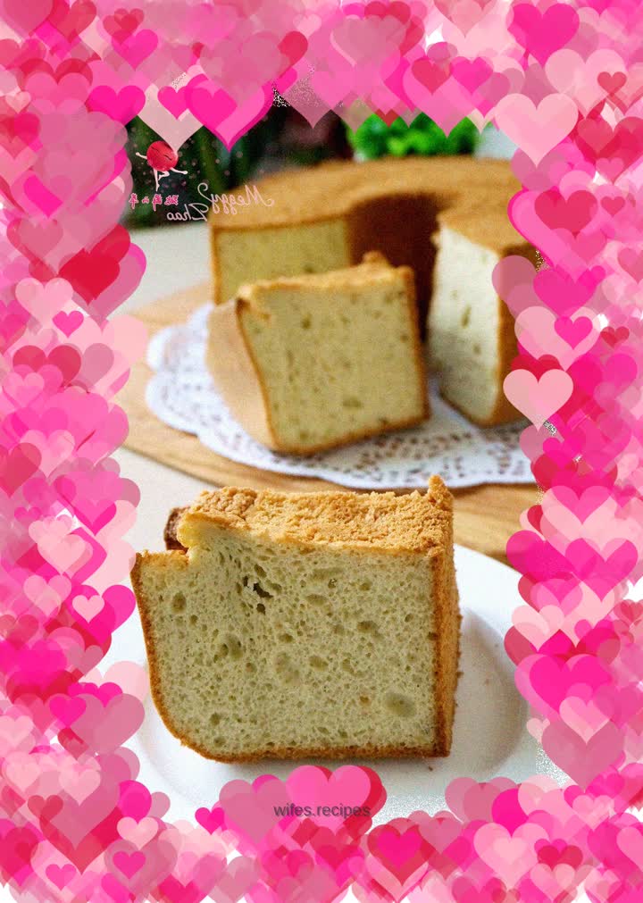 Coconut milk chiffon cake