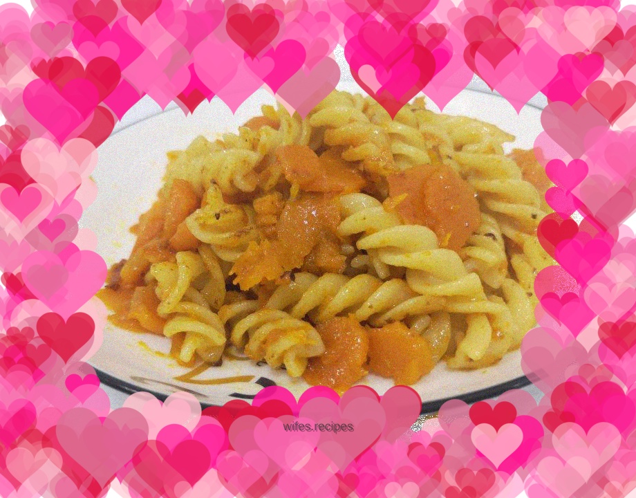 Fancy exquisite simple meal: Pumpkin stir-fried pasta