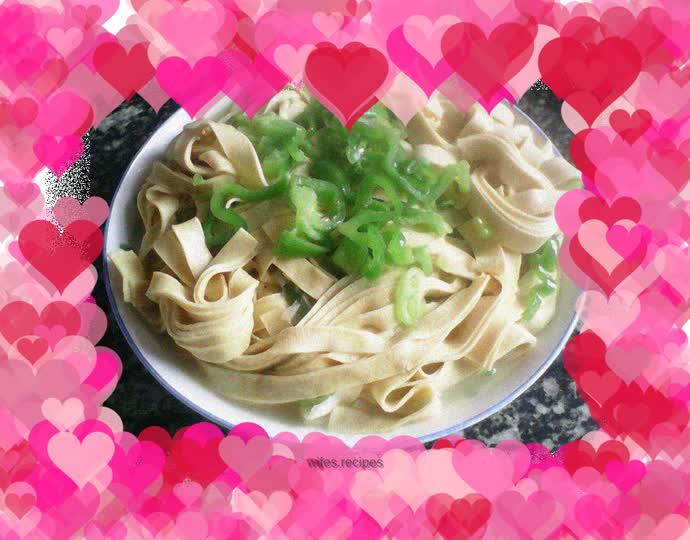 Dried green pepper tofu