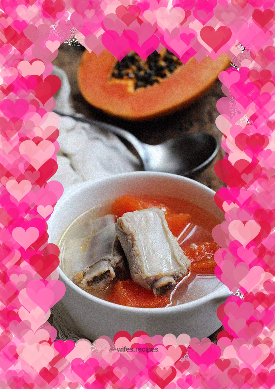 Strengthen the spleen and eliminate food---Papaya Pork Ribs Soup