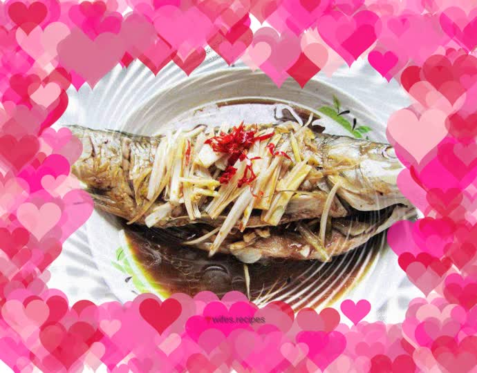 Whole fish with scallion oil