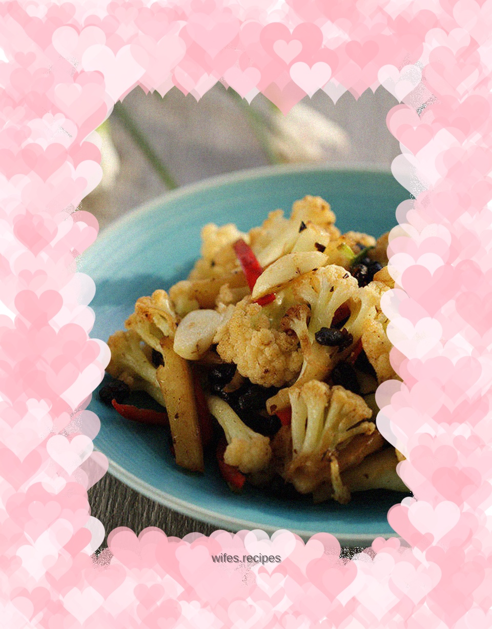 Cauliflower with soy sauce