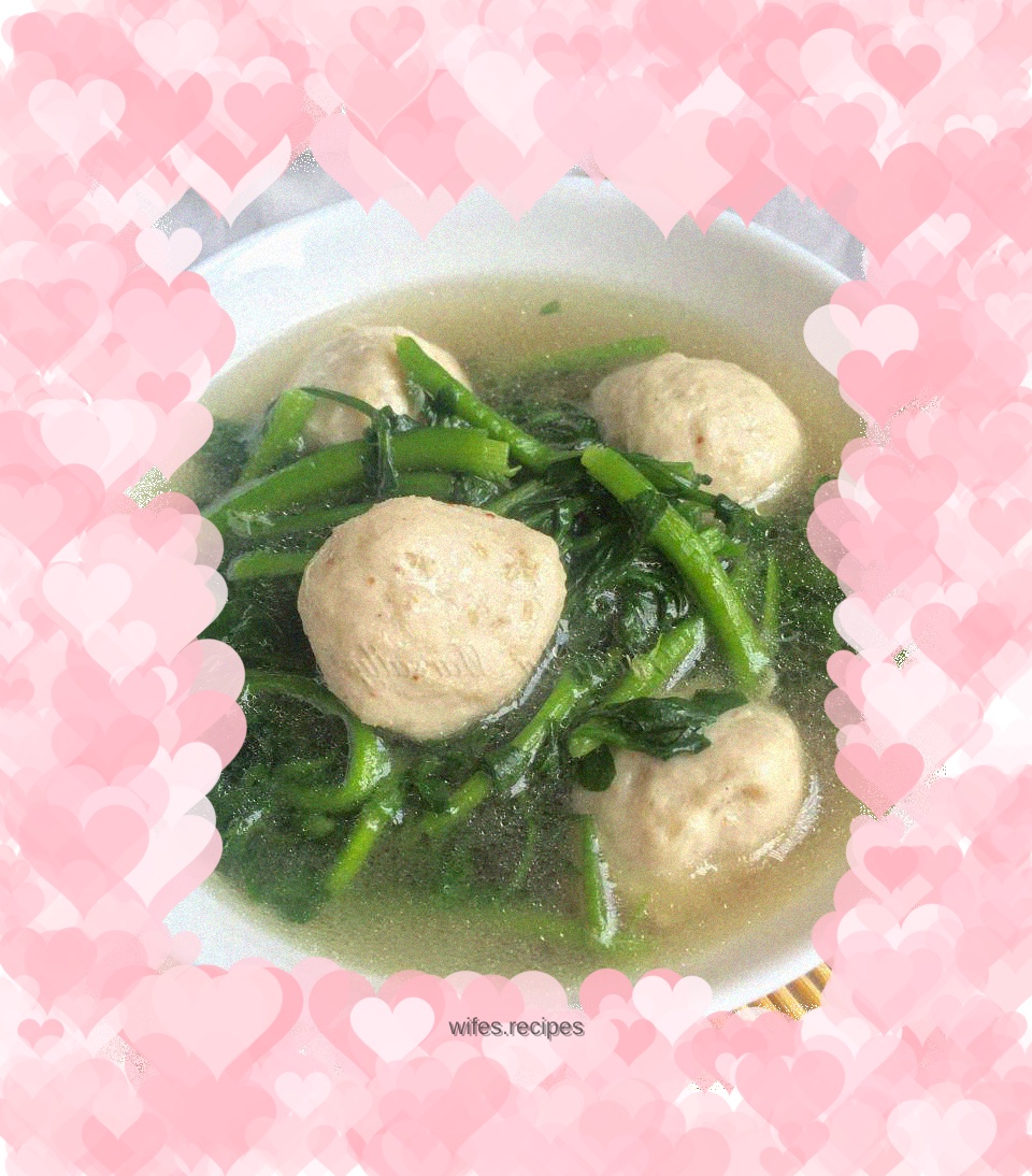 Watercress and Meatball Soup