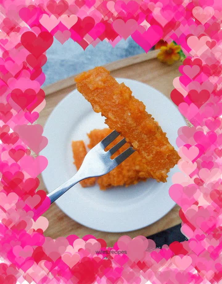 Baked pumpkin with egg yolk