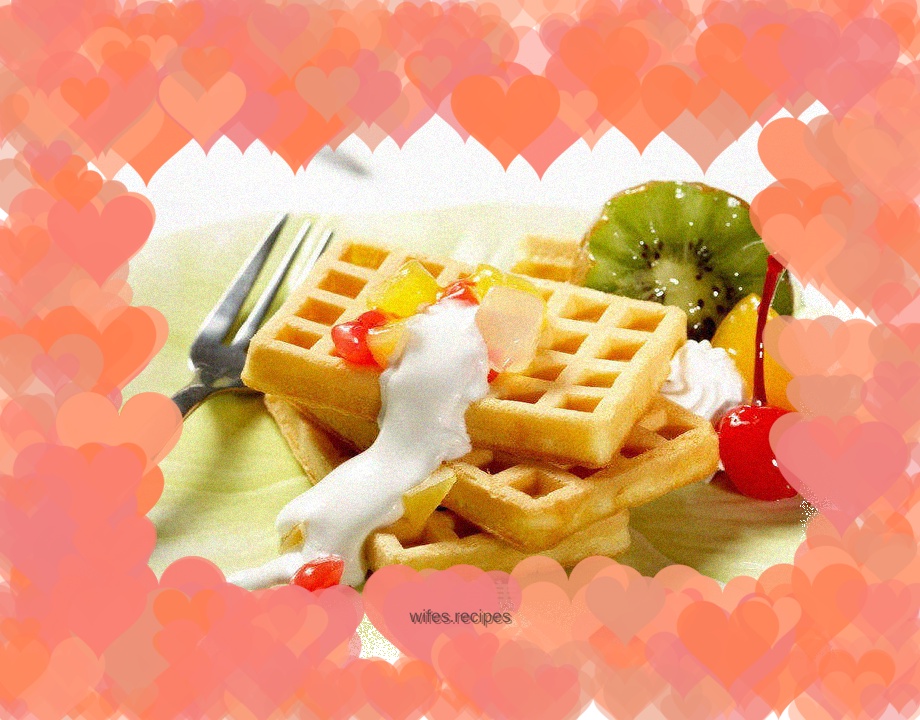 Afternoon tea waffles