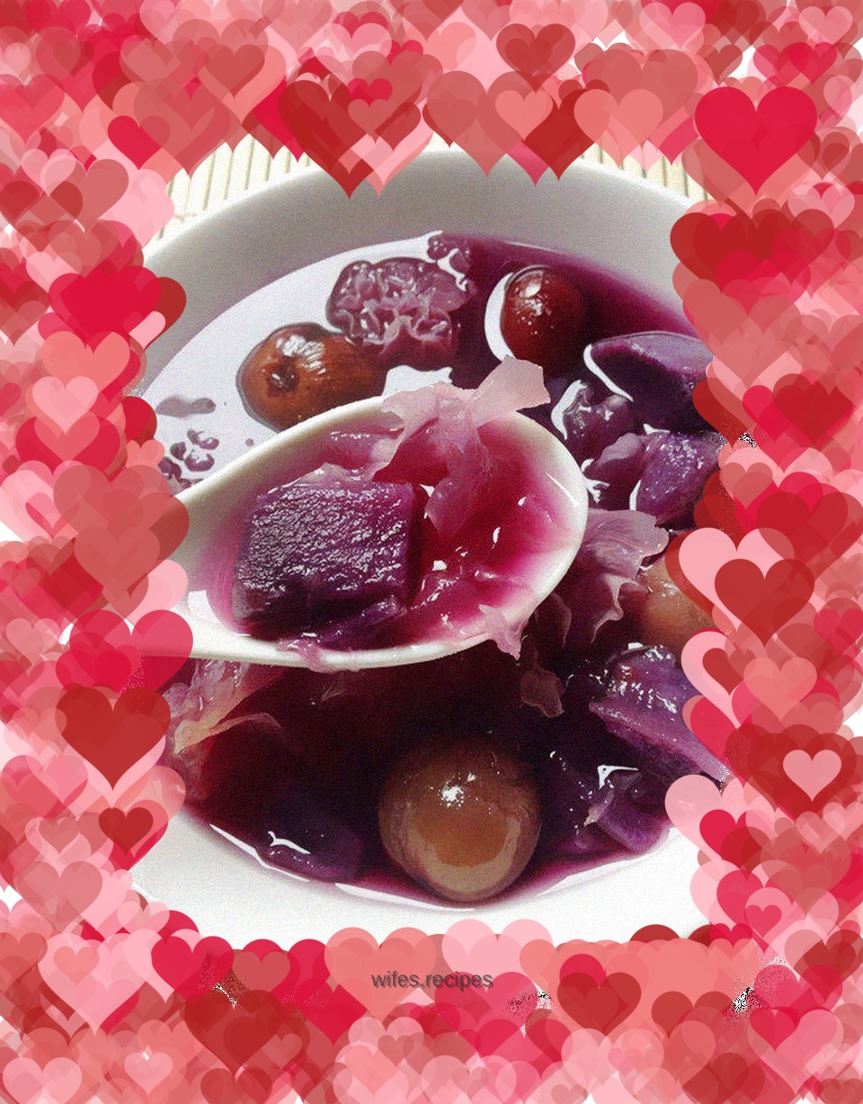 Purple Sweet Potato and Tremella Soup