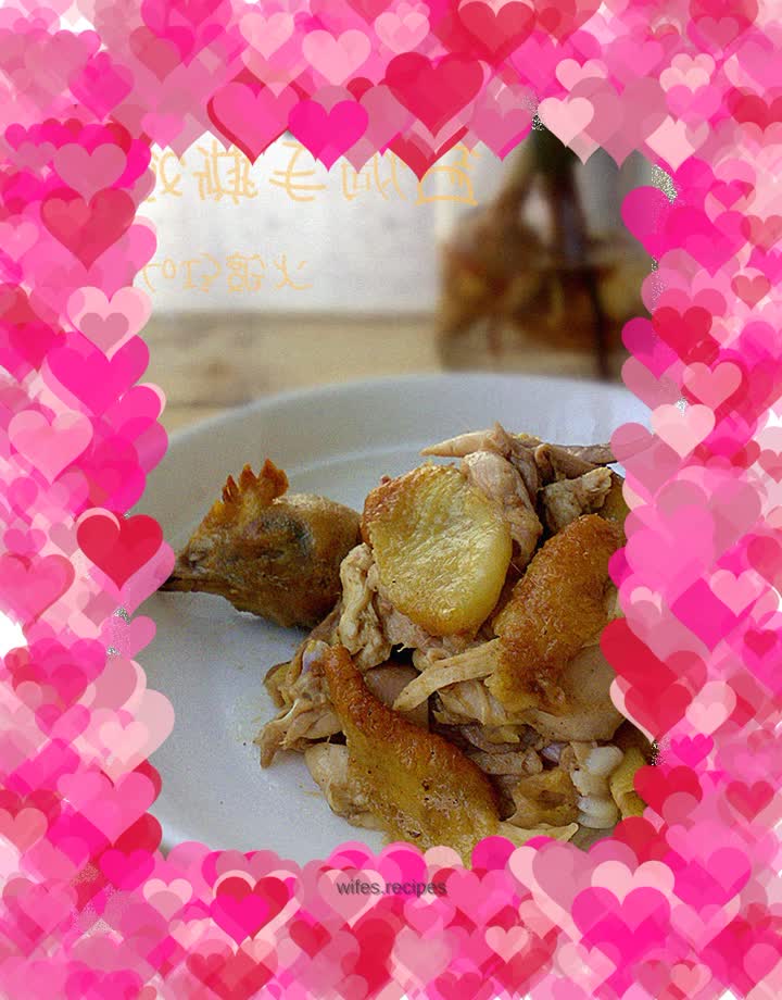 Salt-baked shredded chicken