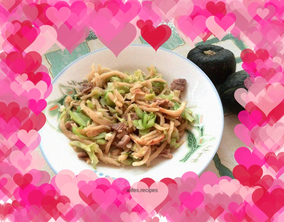 Homemade braised pancakes