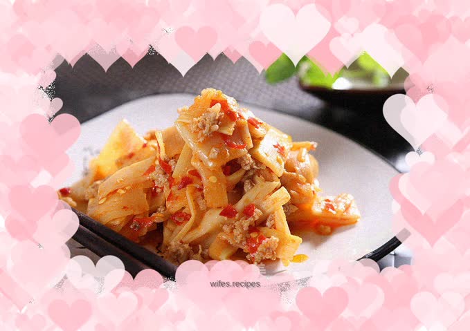 Minced Pork and Sour Bamboo Shoots—Automatic Cooking Pot Recipe