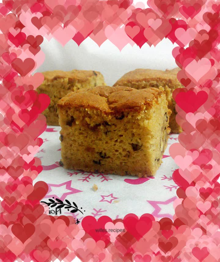 Full of health - walnut date paste brown sugar cake