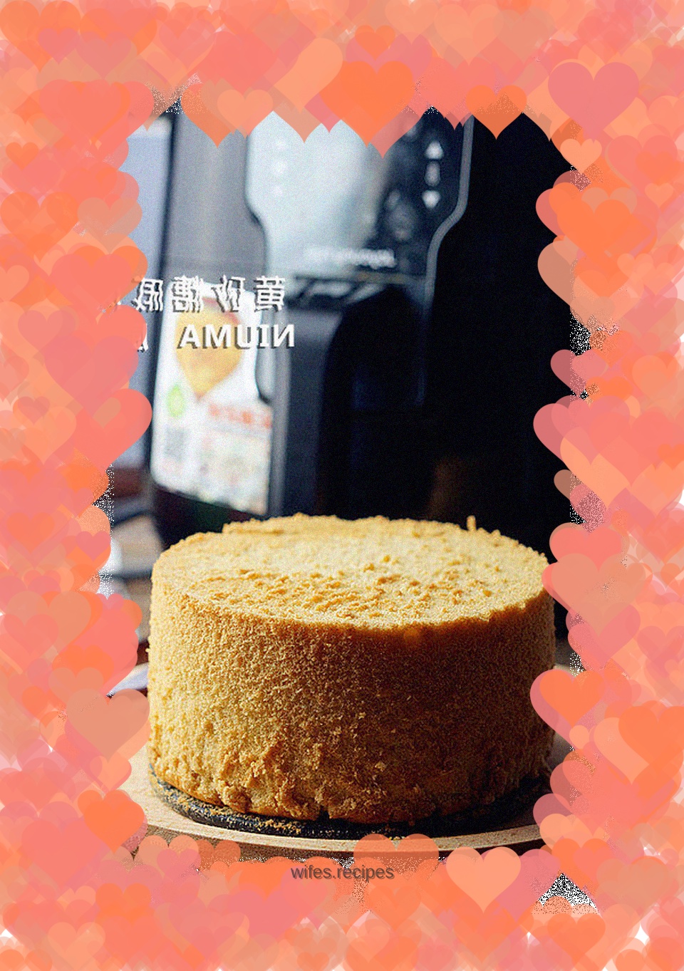 Yellow sugar chiffon cake