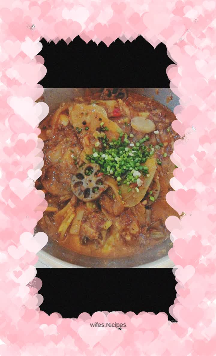 A blend of lotus root, potato powder and sweet potato