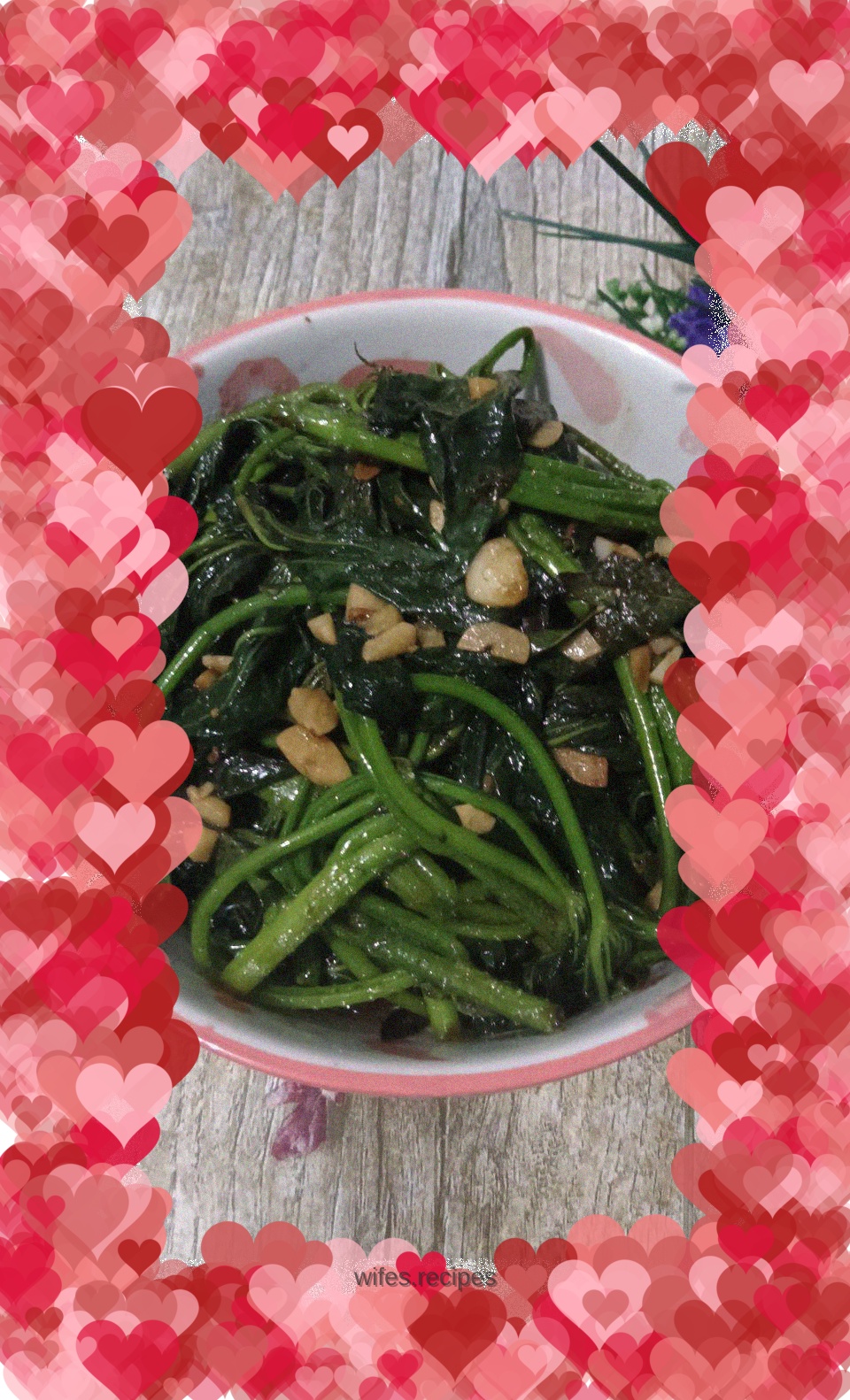 Minced Garlic Sweet Potato Vine