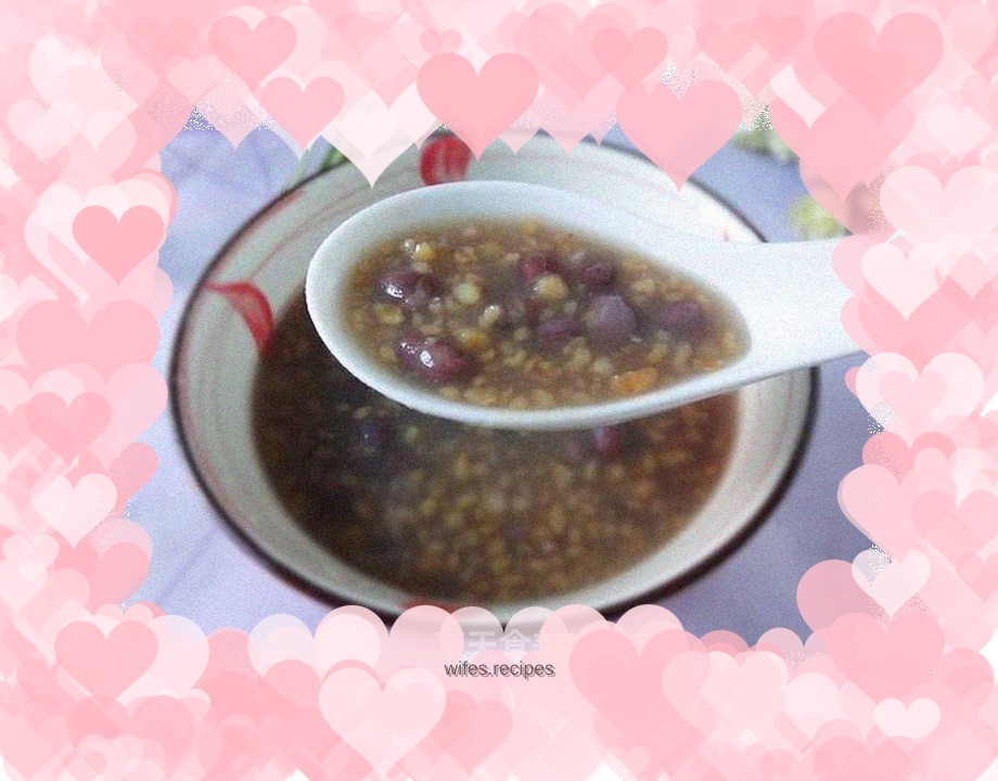 Red bean and cornmeal porridge