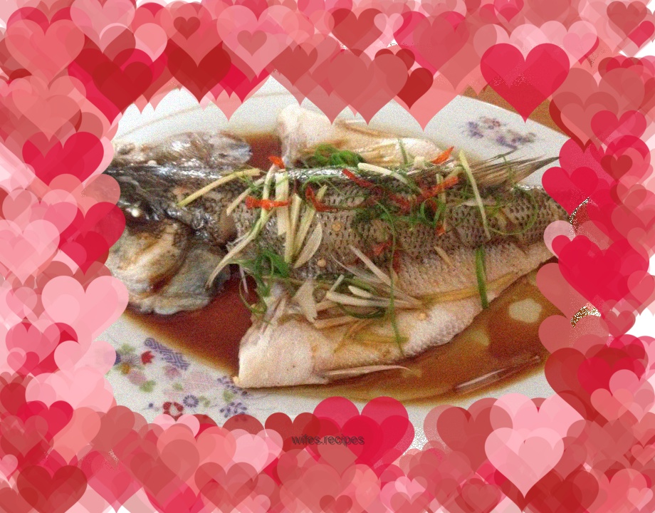 Steamed seabass