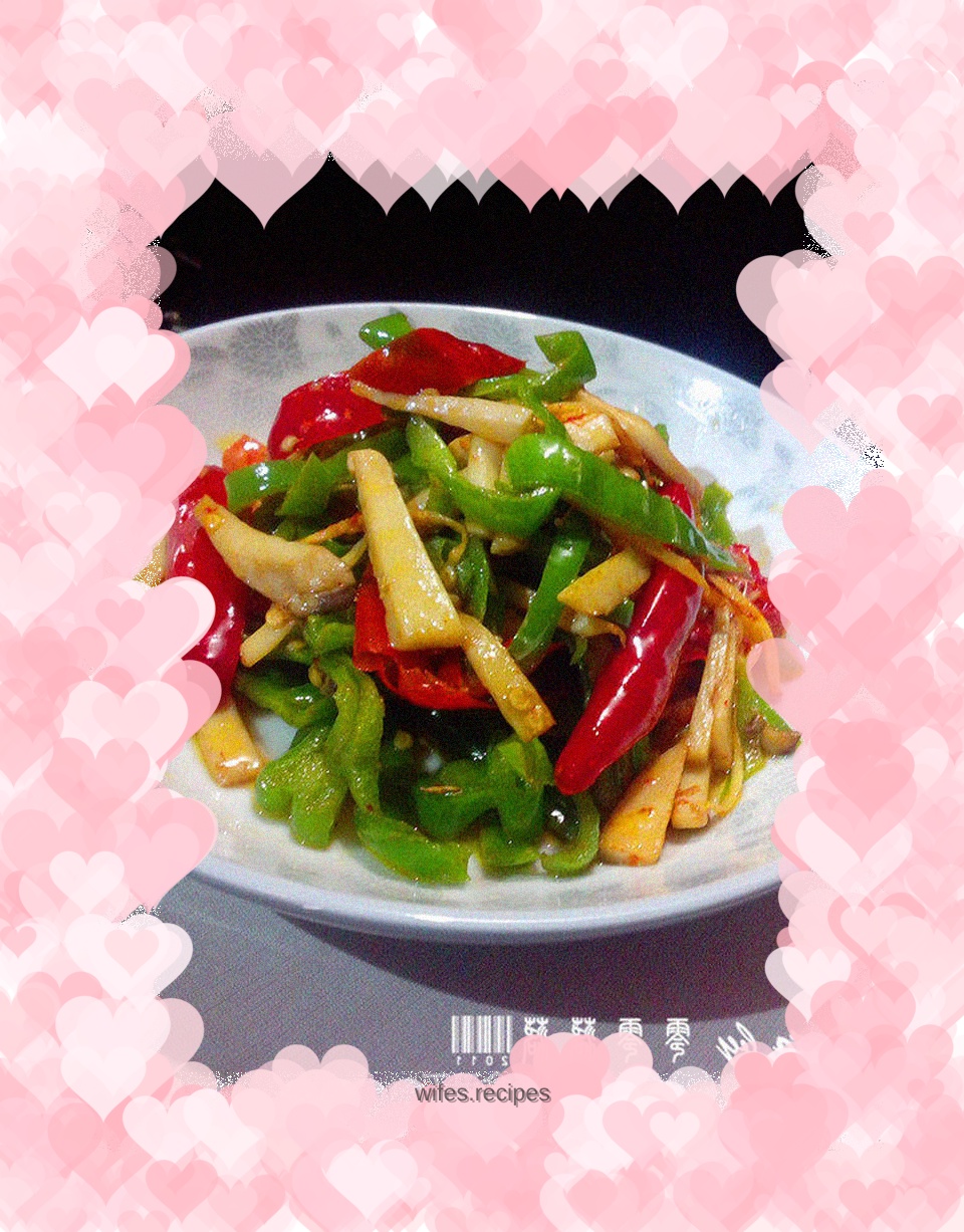 Three-color King Oyster Mushroom—Healthy Quick Dish