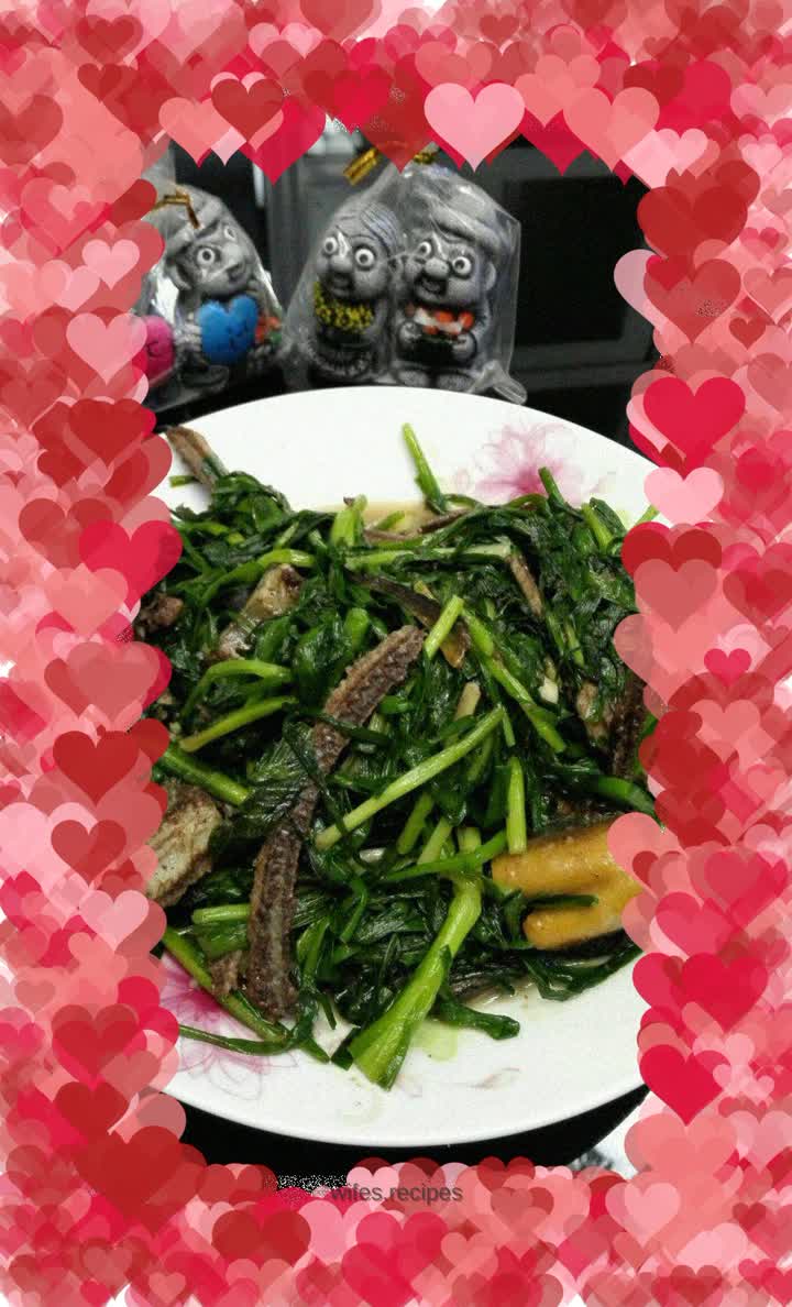 Stir-fried eel with leeks