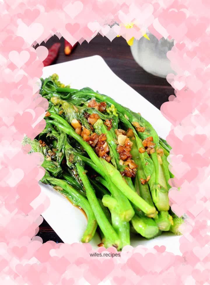 Cleansing and refreshing garlic choy sum