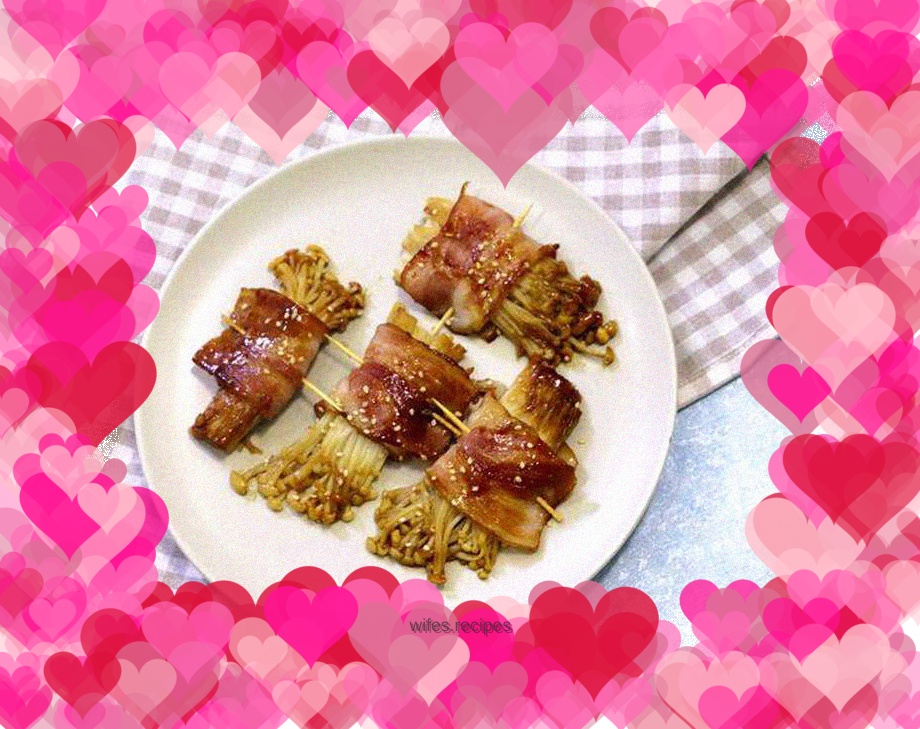 Enoki Mushroom Bacon Roll