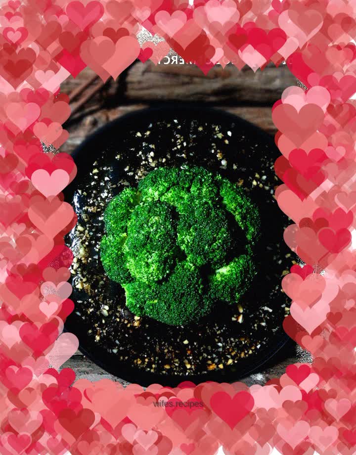 A graceful lady as beautiful as a flower = thin as a flash of lightning and served with oil-consuming broccoli