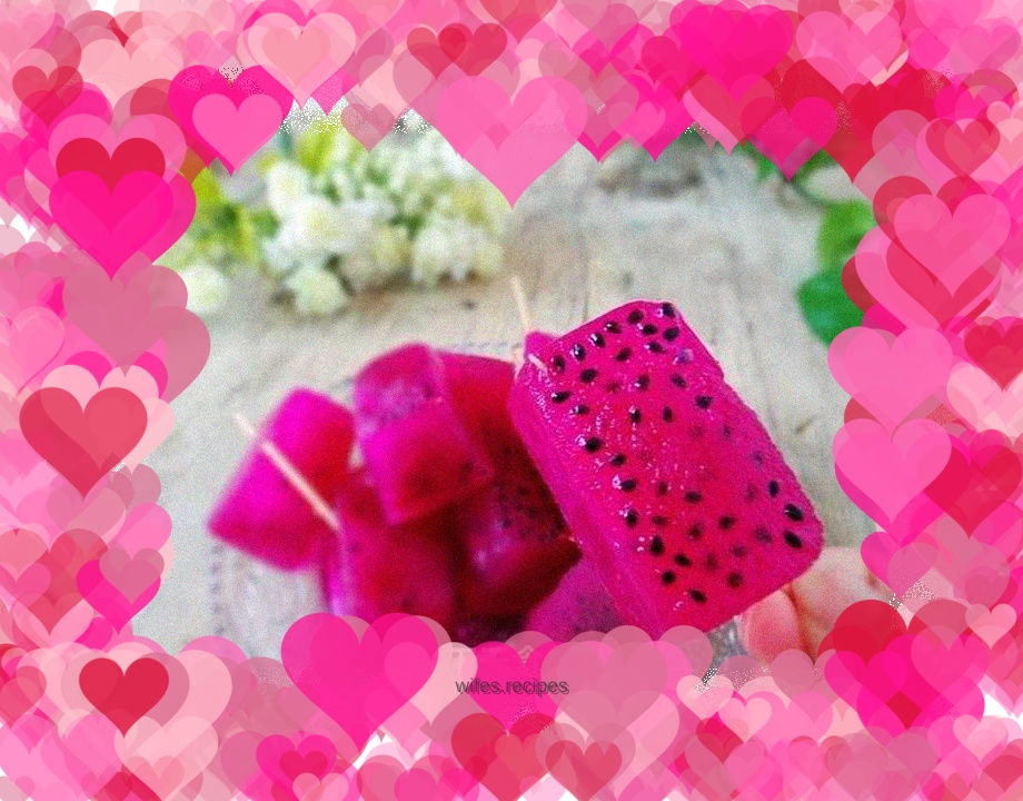 Dragon Fruit Popsicle