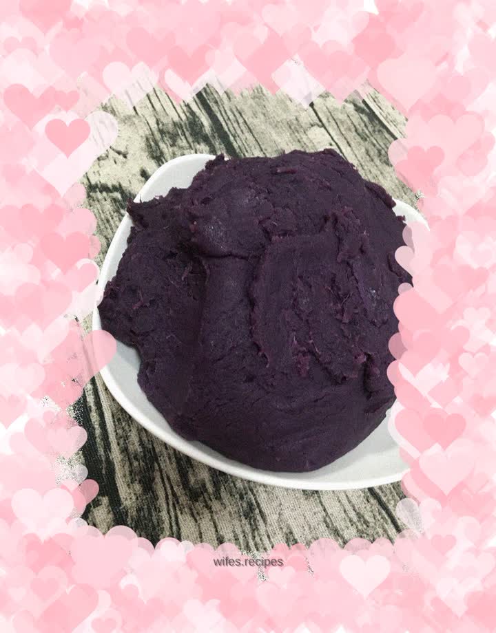 Purple sweet potato filling