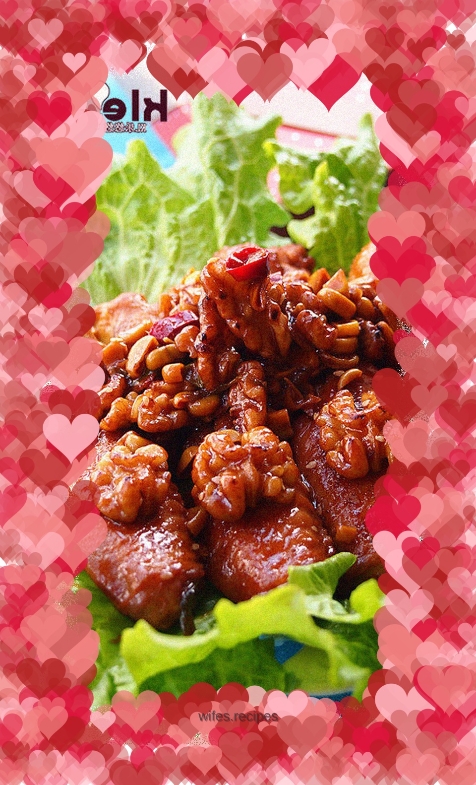 Fried chicken wings with walnut and sake