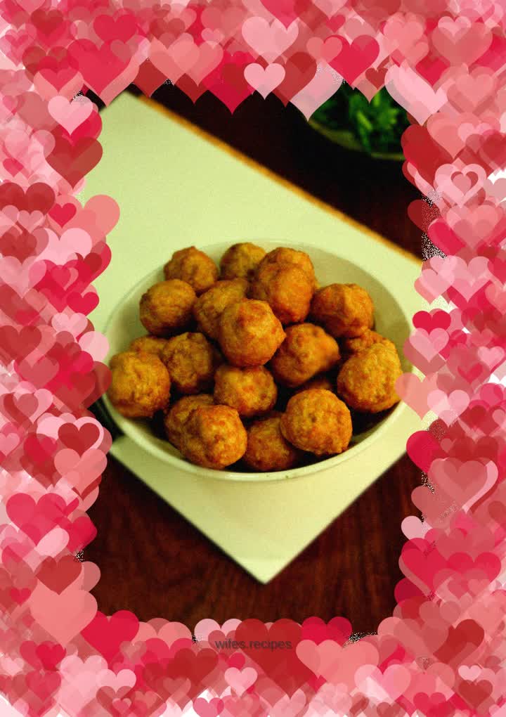 Fried chicken meatballs