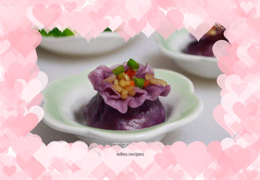 Delicious Purple Sweet Potato Shaomai