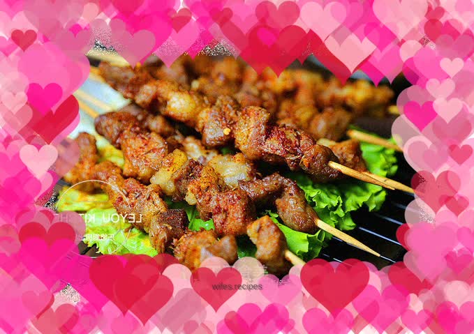 Mutton skewers (oven version)