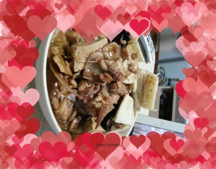 Fish head puff pastry