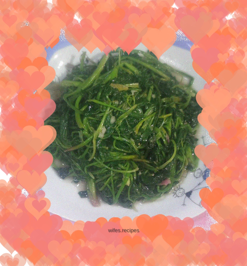 Stir-fried spinach