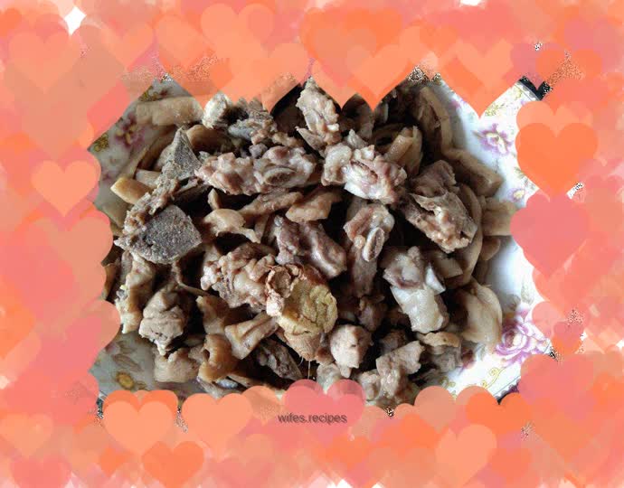 Steamed pork ribs with dried radish!