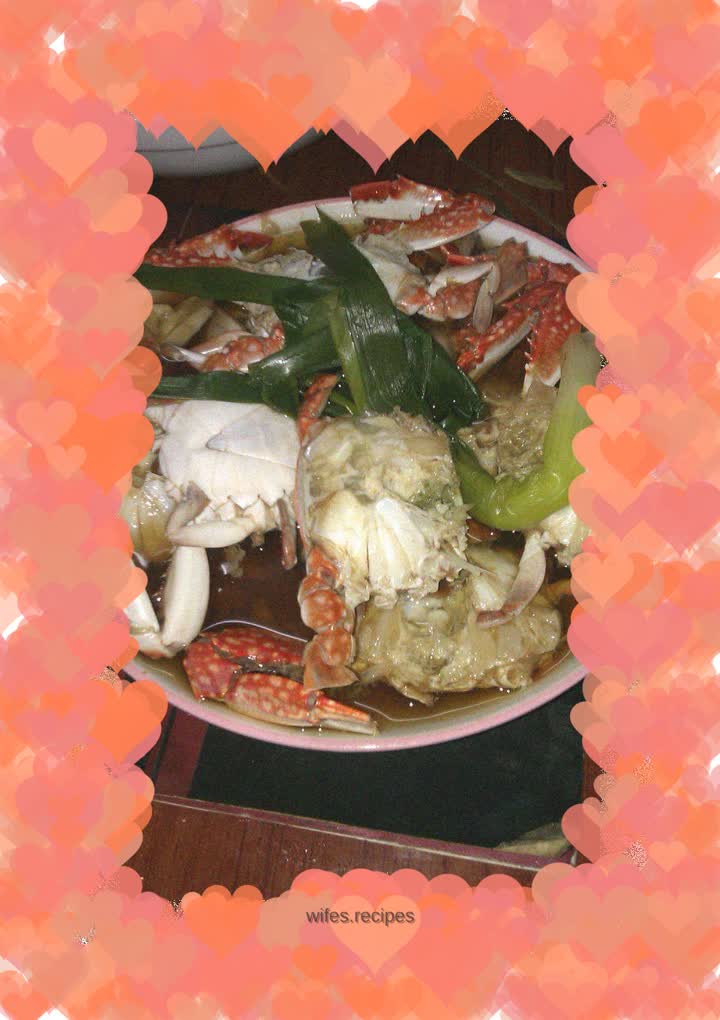 Steamed crab