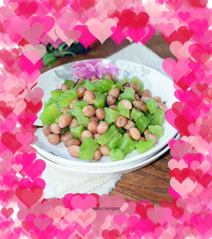 Mustard-flavored Bitter Melon and Peanuts