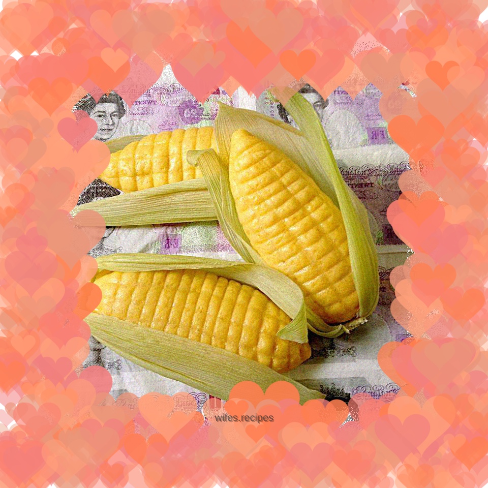 Creative milky corn buns