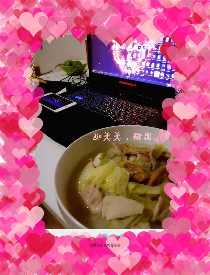 Cabbage stewed with tofu