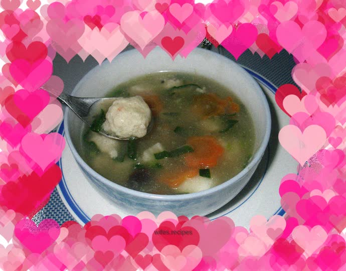 Three Fresh Chicken Ball Soup