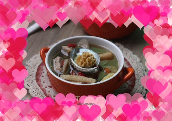 Fresh abalone and lean meat soup