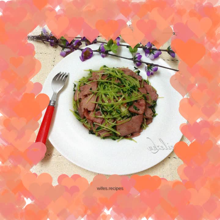 Stir-fried Bean Sprouts and Bacon