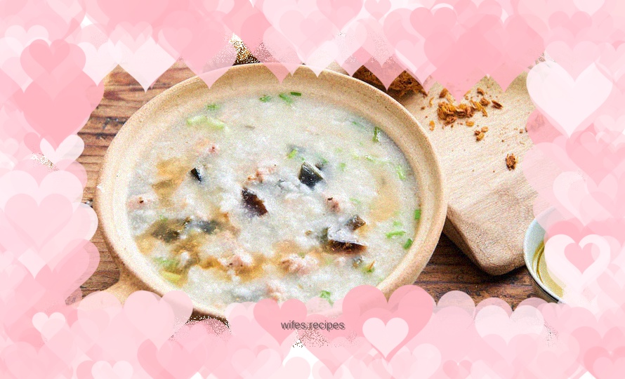 Preserved egg and lean meat porridge