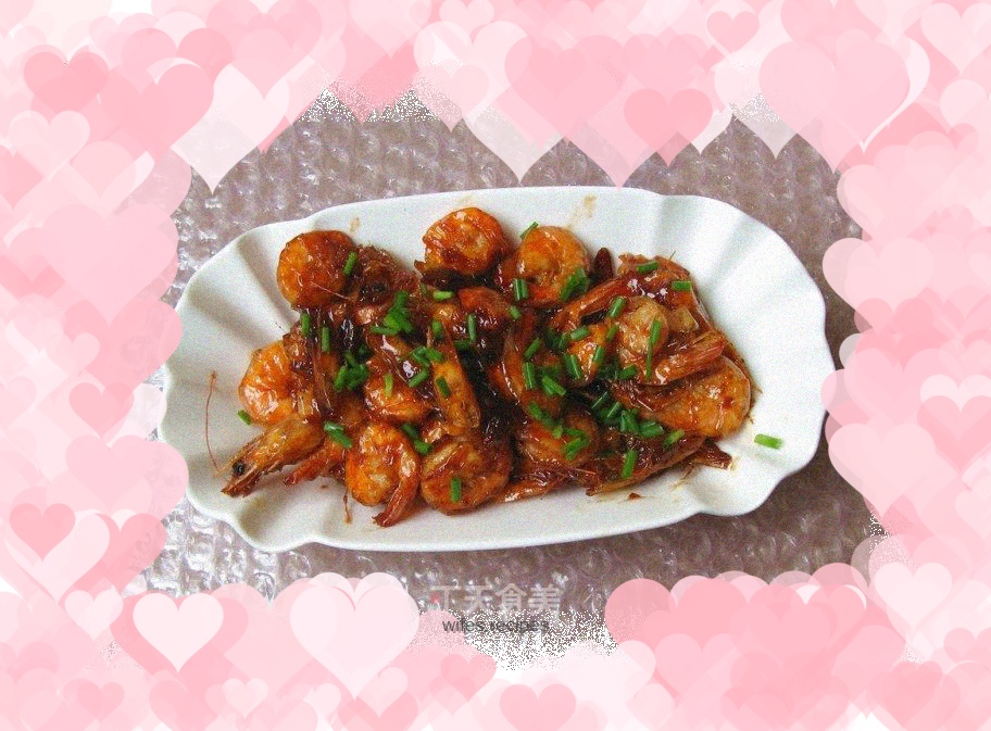 Secret fried shrimps in oil