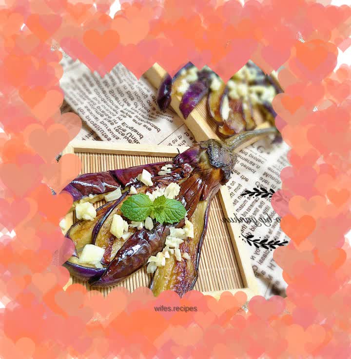 Pan-fried mini eggplants